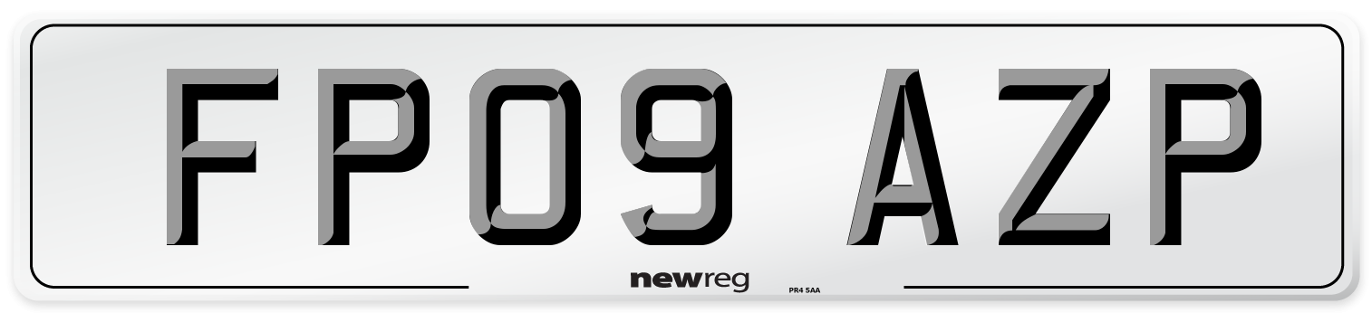 FP09 AZP Number Plate from New Reg